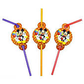 Соломинки святкові Міккі Маус 8 од