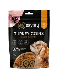 Джерки Savory Puppy Coins With Turkey, монетки для цуценят з індичкою, 100 г