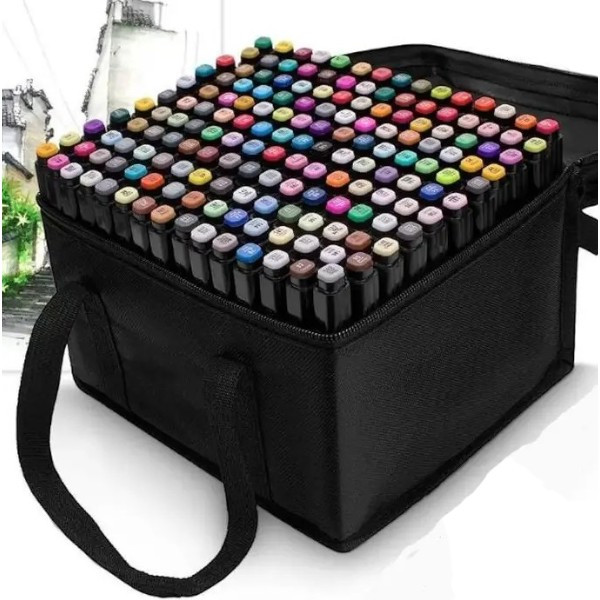 Набір маркерів для малювання та скетчингу на спиртовій основі 168 штук