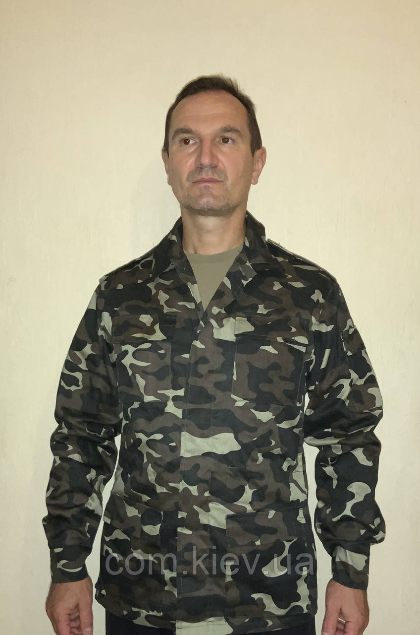 Чоловіча Класична куртка Кабель літній, забарвлення «Дубок», Бутан, розміри 46-58, фото 1