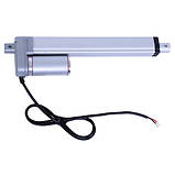 Лінійний привід Актуатор штоковий 100мм 1500Н 4мм/c HY01-12-A1-205-100, фото 3