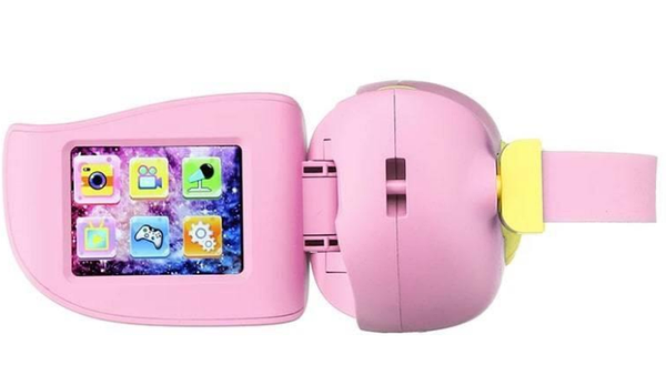 Дитячий фотоапарат - відеокамера Kids Camera пташка Рожевий
