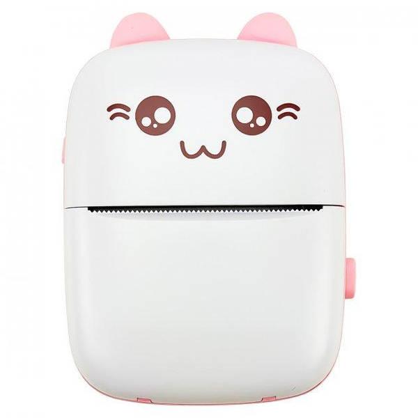 Портативний дитячий принтер з термодруком Рожевий