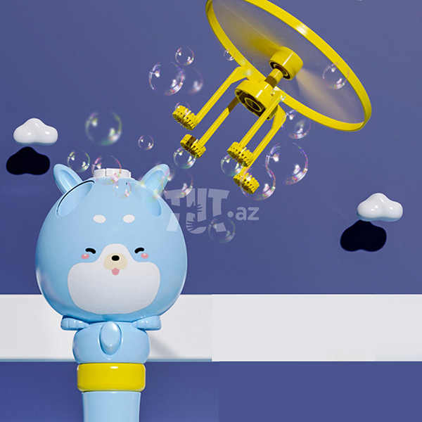 Дитячий літаючий генератор мильних бульбашок Summer Toy Блакитний