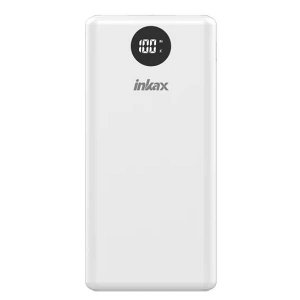 Power bank на два виходи з дисплеєм 20000 mAh INKAX PV-48 Білий