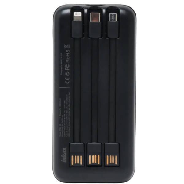 Power bank на два виходи з дисплеєм 10000 mAh INKAX PBQ-08 Чорний