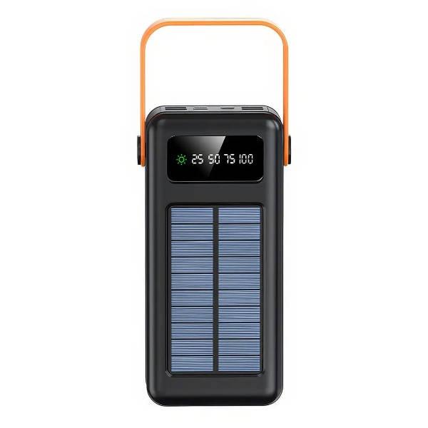 Power Bank із сонячною панеллю та проводами 80000 YM-637 CX Чорний