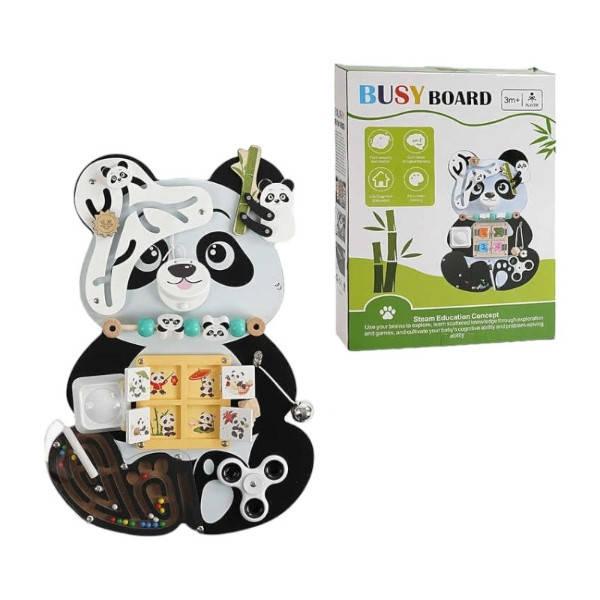 Бізіборд дерев'яний Панда 9 ігор C 68272