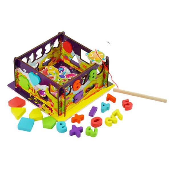 Розвиваюча дерев'яна риболовля-сортер Океан з вудками C 61739