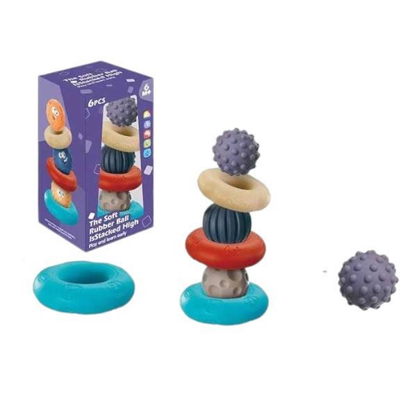 Набір сенсорних іграшок 6шт The Soft Rubber Ball 1130