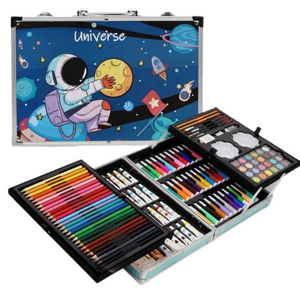 Набір для творчості 133 предметів у валізі Астронавт Синій