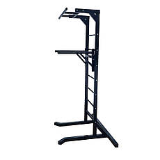 Турнік + бруси підлогова стійка 60х60 мм KZ-834 Спортивні стінки і турніки для будинку розбірна, фото 3