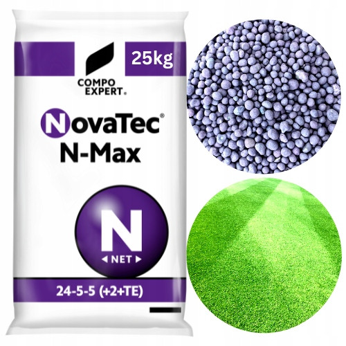 Добриво COMPO NovaTec N-Max NPK 24-5-5+Me 1 кг Для газону та саду з пролонгованою дією (на вагу, з мішка), фото 1