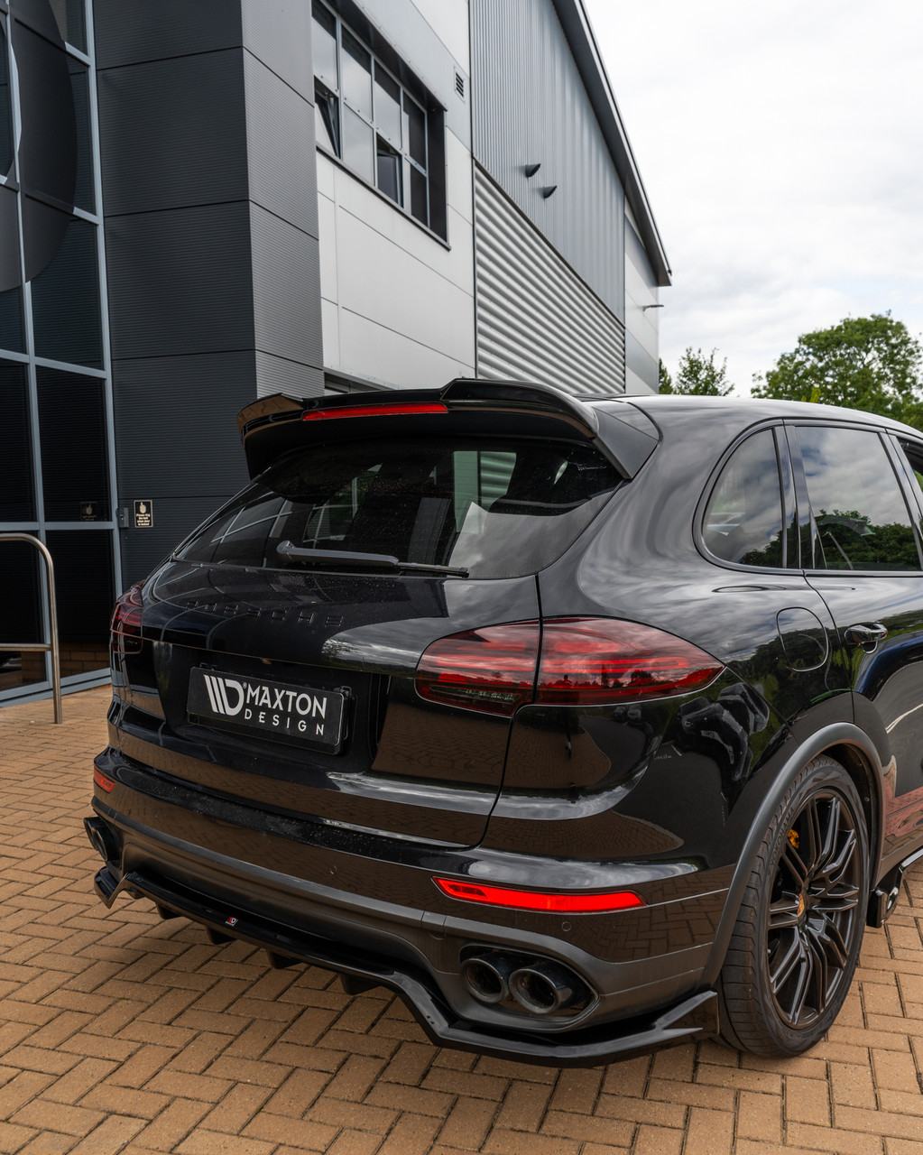 Дифузор Porsche Cayenne 958 (14-18) тюнінг обвіс спідниця елерон, фото 1