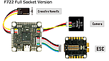 9IMOD F722 Flight Stack F722 Flight Control 55A ESC 3-6S Політний стек, фото 7