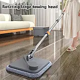 Швабра квадратна із відром SHVBR-31 для прибирання, миття підлог, вікон, стін, в комплекті з 2-ма мопами, фото 6