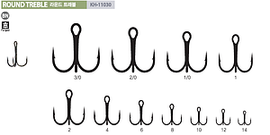 Гачок Kumho трійник Round Treble KH-11030 №3/0