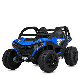 Дитячий електромобіль Джип M 6075EBLR-4(24V) 4WD повний привід Синій