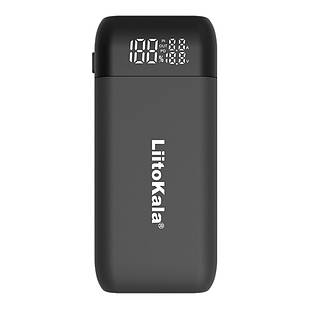 Зарядний пристрій-павербанк LiitoKala Lii-MP2  на 2 канали для акумуляторів, сірий