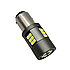 Автолампа для американських авто зелена світлодіодна P21W/1156, цоколь BA15s, обманка, 12-24 В, фото 2