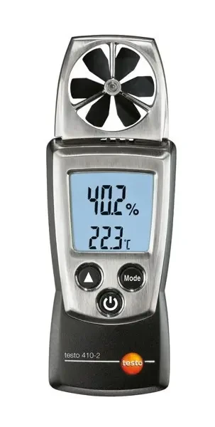 Анемометр Testo 410-2 з вимірюванням швидкості повітря, температури та вологості, фото 1
