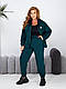 Спортивний костюм жіночий трикотажний на змійці, прогулочний хорошої якості, універсальні розміри, фото 9