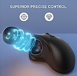 Бездротова мишка трекбол JOMAA з ергономічною формою, фото 4