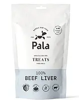 Pala Treats 100% Говяжья печень Beef liver - натуральные лакомства для собак, без добавок, 100 г