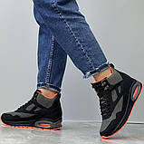 36-39р. Кросівки жіночі зимові на хутрі яскраві чорні (20816523), фото 3