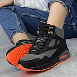 36-39р. Кросівки жіночі зимові на хутрі яскраві чорні (20816523), фото 6