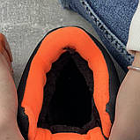 36-39р. Кросівки жіночі зимові на хутрі яскраві чорні (20816523), фото 9