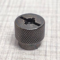 Гайка М3 з накаткою, латунь, безінструментальна, рифлена, 10 шт, фото 3