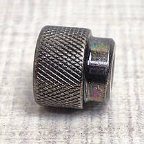 Гайка М3 з накаткою, латунь, безінструментальна, рифлена, 10 шт, фото 5