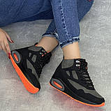36-39р. Кросівки жіночі зимові на хутрі яскраві чорні утеплені (20816523), фото 5