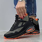 36-39р. Кросівки жіночі зимові на хутрі яскраві чорні утеплені (20816523), фото 7