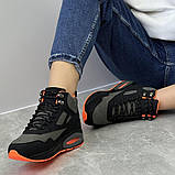 36-39р. Кросівки жіночі зимові на хутрі яскраві чорні утеплені (20816523), фото 8