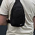 Чоловіча сумка через плече чорна — компактна слінг-сумка на одне плече, фото 2