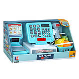 Касовий апарат 3286 дитяча каса, калькулятор, сканер, звук, світло, фото 3