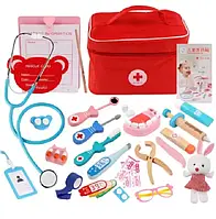 Дерев'яний набір лікаря в сумці C 73289