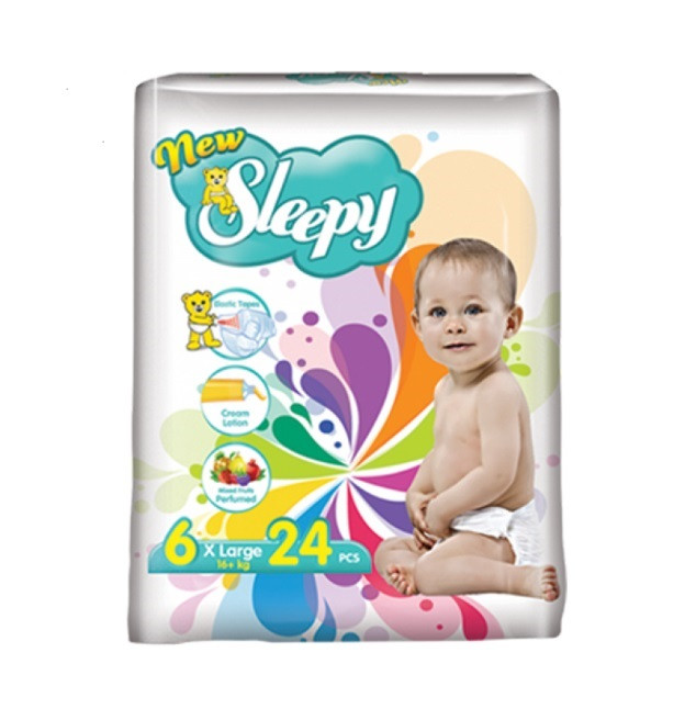 Підгузки дитячі NewSleepy  XLarge-6 (16+ кг) 24 шт, фото 1