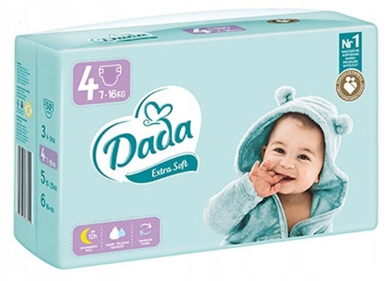 Підгузки дитячі Dada Extra Soft4 7-16 кг 48 шт, фото 1