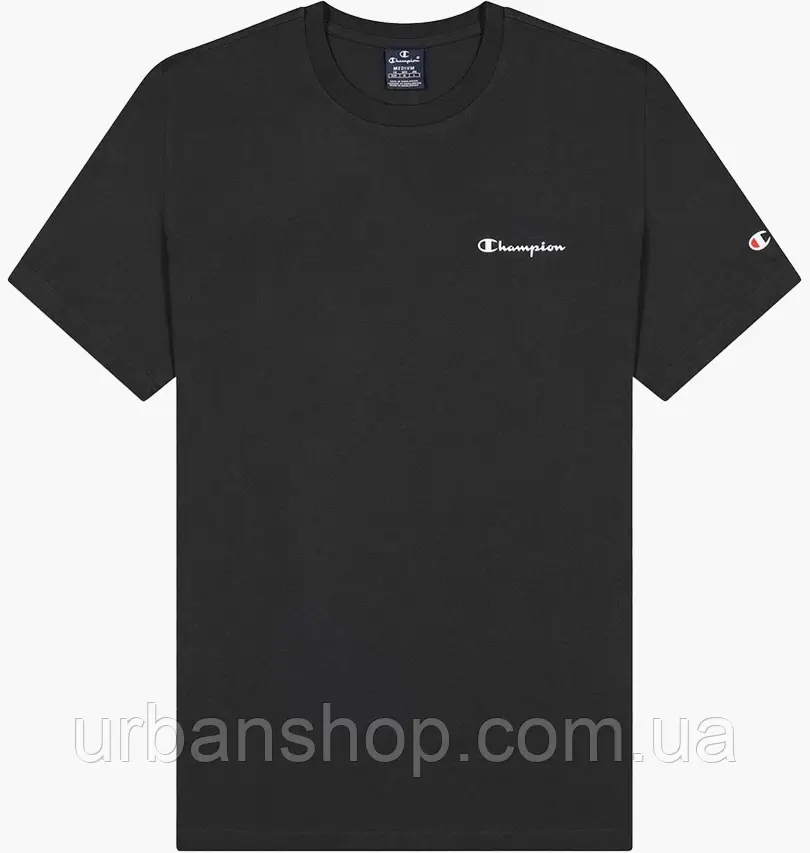 Urbanshop com ua Футболка чоловіча Champion Crewneck T-Shirt Black 218539-KK001 РОЗМІРИ ЗАПИТУЙТЕ