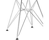 Стілець Тауер Софт S біла екошкіра металеві ніжки хром, фото 4