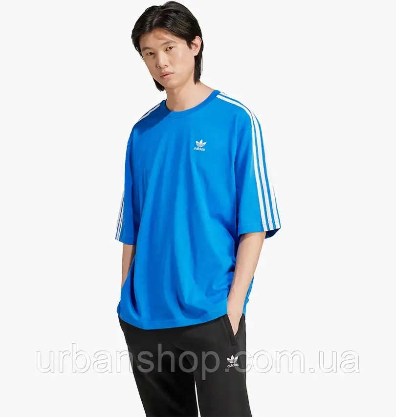 Urbanshop com ua Футболка чоловіча Adidas Adicolor Oversized Blue IZ2481 РОЗМІРИ ЗАПИТУЙТЕ