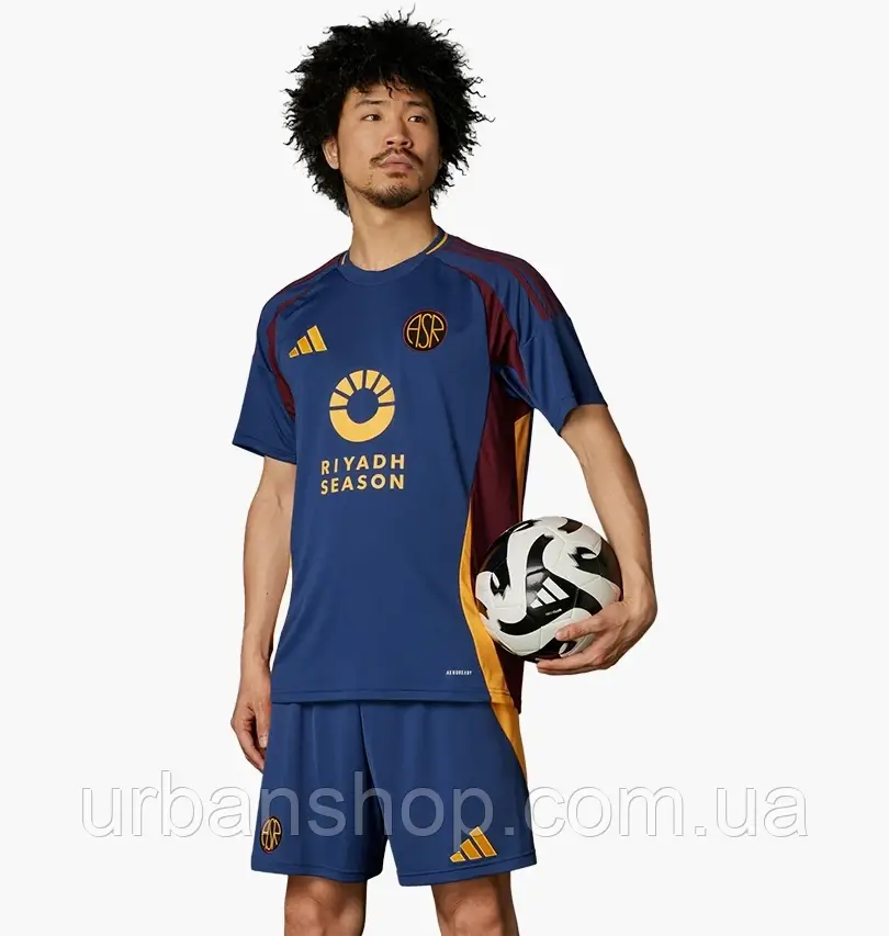 Urbanshop com ua Футболка чоловіча Adidas As Roma 24/25 Third Jersey Blue IT6062 РОЗМІРИ ЗАПИТУЙТЕ