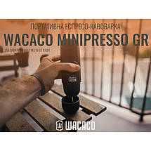 Портативна еспресо-кавоварка Wacaco Minipresso GR, фото 5