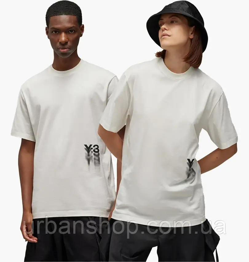 Urbanshop com ua Футболка унісекс Adidas Y-3 Graphic Short Sleeve White IZ3123 РОЗМІРИ ЗАПИТУЙТЕ