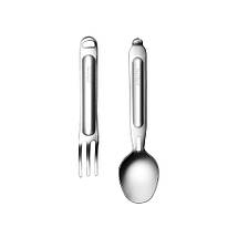 Туристичний набір ложка-виделка NexTool Portable Stainless Steel Tableware, нержавіюча сталь, фото 4