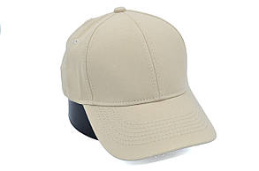 Бейсболка Atrics однотонна 55-61 см світлий беж (А 0919-1041), фото 1