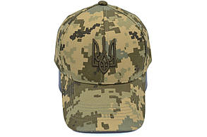 Бейсболка класична Atrics з гербом України 57-61 см піксель ЗСУ (А 0919-1045), фото 4